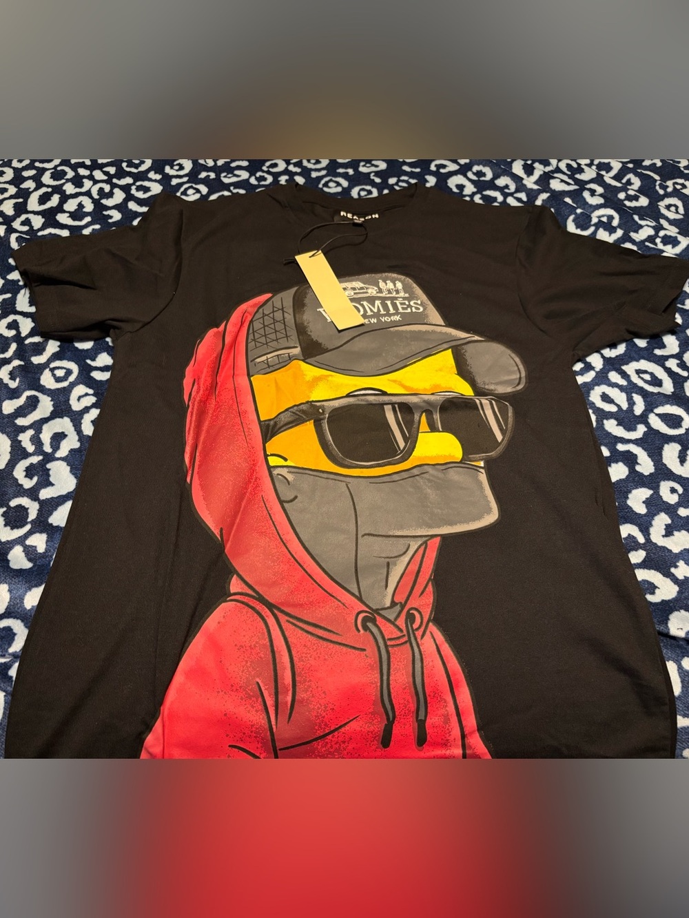 Men's Black Graphic T-Shirt